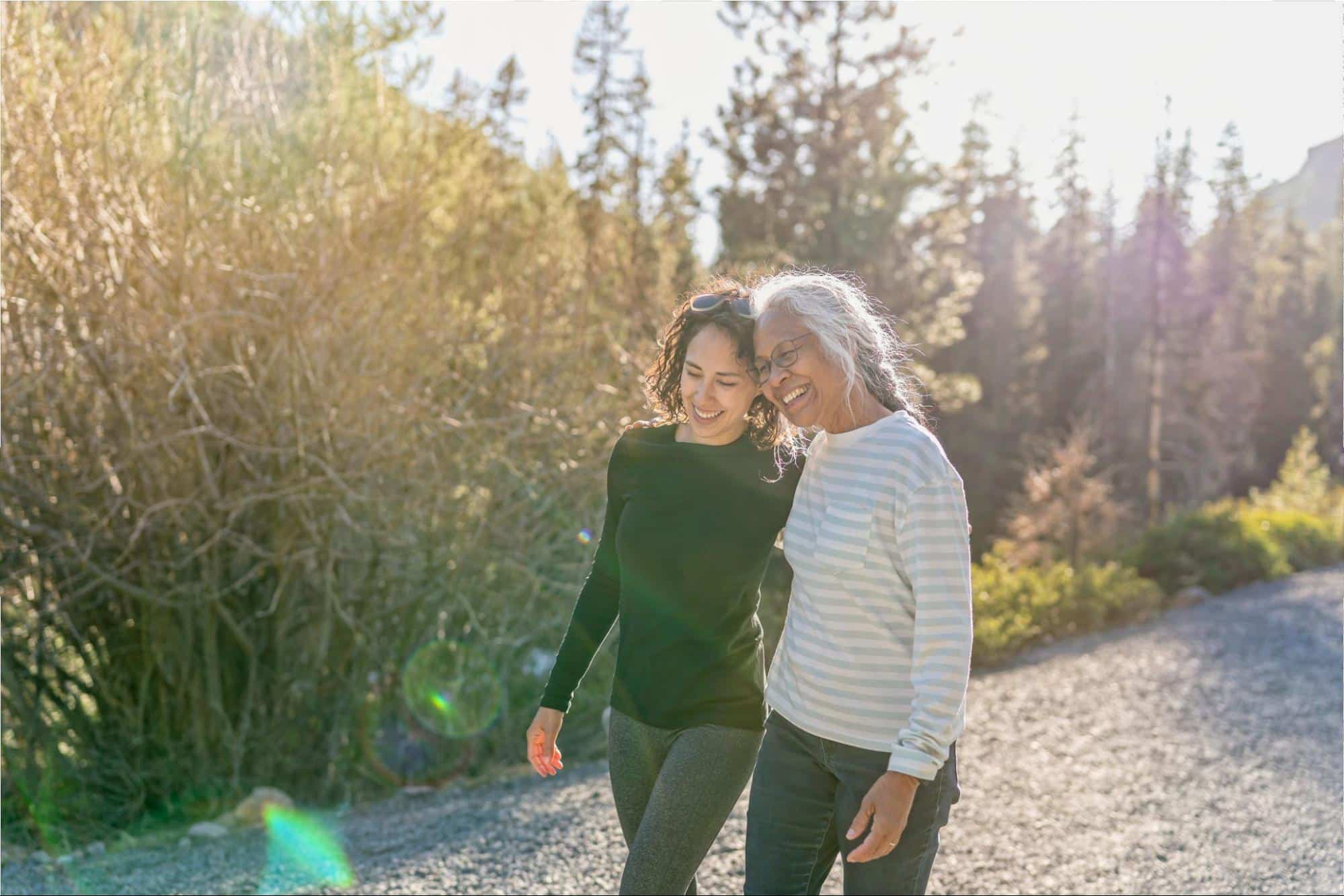 mother-and-daugter-walking-in-nature